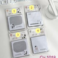 استیک نوت طرح گربه سیاه سفید